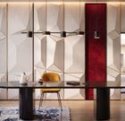Lumtli Aurvex Linear — Gold Linear Pendant Chandelier
