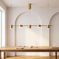 Lumtli Aurvex Linear – Goldene lineare Pendelleuchte/Kronleuchter
