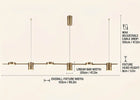 Lumtli Aurvex Linear — Gold Linear Pendant Chandelier