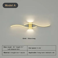 Lumtli Norska Wave — Minimalistische LED-Streifen-Wandleuchte