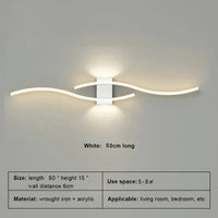 Lumtli Norska Wave — Minimalistische LED-Streifen-Wandleuchte